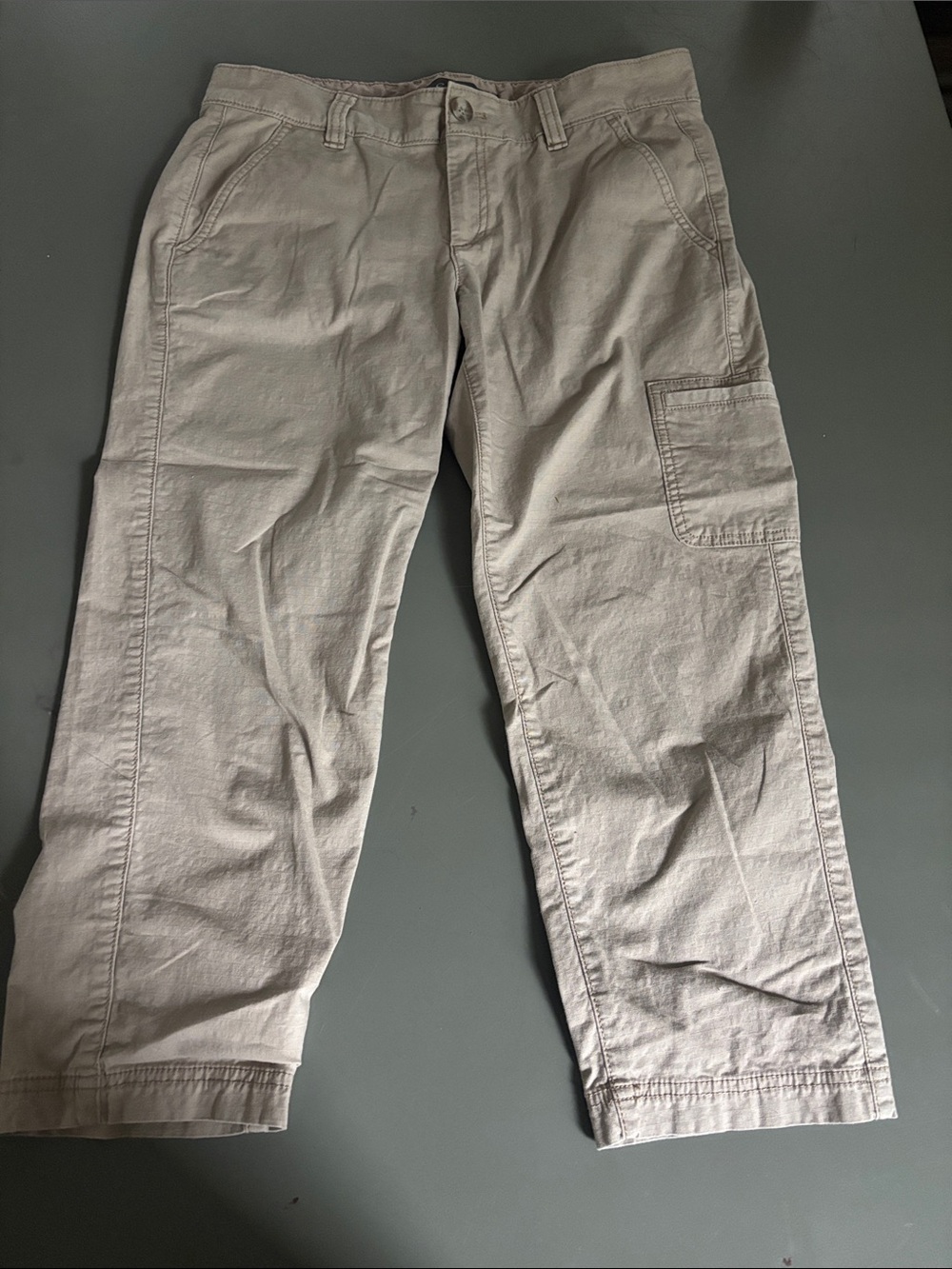 Women’s Casual Cargo Pants in Light Beige